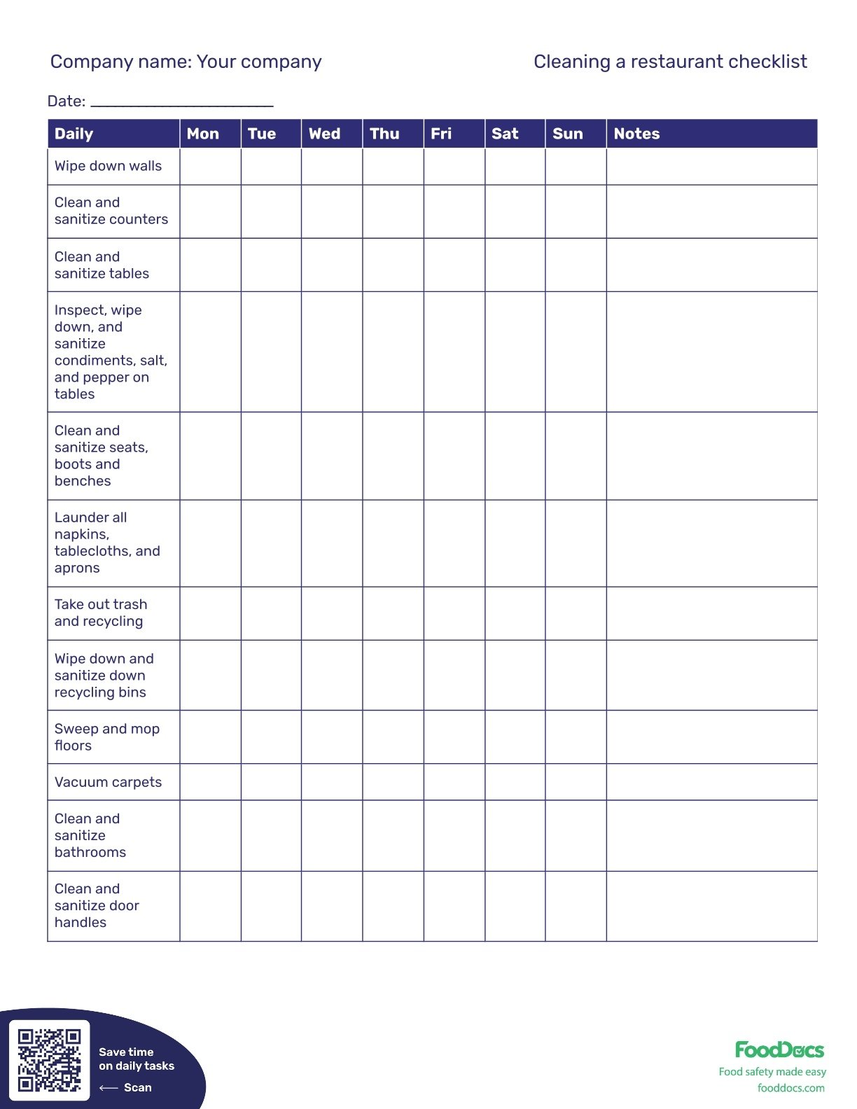 Restaurant Cleaning Checklist Download Free Template restaurant-cleaning-checklist-download-free-template